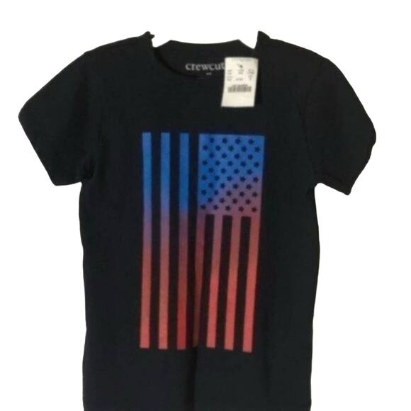 Crewcuts Boy's Short Sleeve Graphic Flag Tee Size 3 - Picture 1 of 6